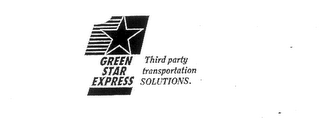 GREEN STAR EXPRESS THIRD PARTY TRANSPORTATION SOLUTIONS. logo