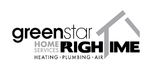 GREEN STAR HOME SERVICES RIGHTIME HEATING PLUMBING AIR logo