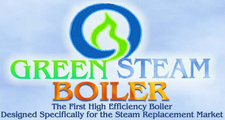 GREEN STEAM BOILER THE FIRST HIGH EFFICIENCY BOILER DESIGNED SPECIFICALLY FOR THE STEAM REPLACEMENT MARKET logo