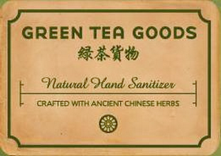 GREEN TEA GOODS NATURAL HAND SANITIZER CRAFTED WITH ANCIENT CHINESE HERBS logo