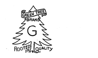 GREEN TREE BRAND G ROOTED IN QUALITY logo