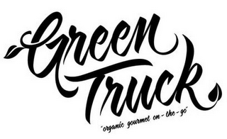 GREEN TRUCK "ORGANIC GOURMET ON-THE-GO" logo