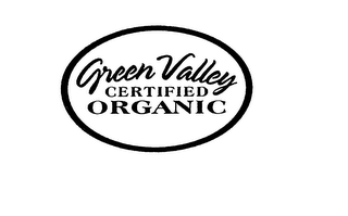 GREEN VALLEY CERTIFIED ORGANIC logo