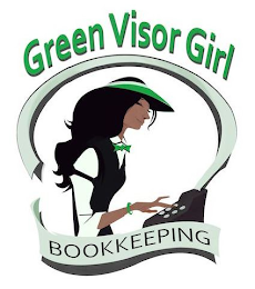 GREEN VISOR GIRL BOOKKEEPING logo