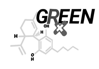 GREEN X OH H H OH logo