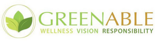 GREENABLE WELLNESS VISION RESPONSIBILITY logo