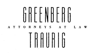 GREENBERG TRAURIG ATTORNEYS AT LAW logo