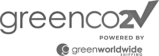 GREENCO2 POWERED BY G GREENWORLDWIDE SHIPPING logo