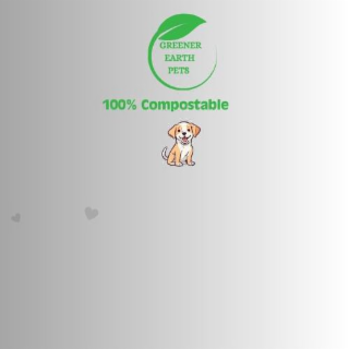GREENER EARTH PETS 100% COMPOSTABLE logo