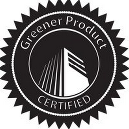 GREENER PRODUCT CERTIFIED logo