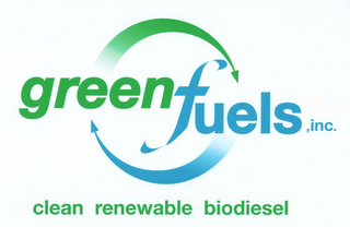 GREENFUELS, INC. CLEAN RENEWABLE BIODIESEL logo