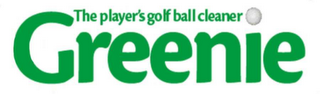 GREENIE THE PLAYER'S GOLF BALL CLEANER logo