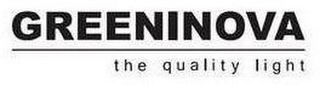 GREENINOVA THE QUALITY LIGHT logo