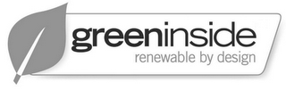 GREENINSIDE RENEWABLE BY DESIGN logo