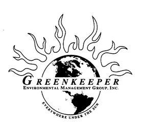 GREENKEEPER ENVIRONMENTAL MANAGEMENT GROUP, INC. EVERYWHERE UNDER THE SUN logo
