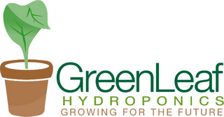 GREENLEAF HYDROPONICS GROWING FOR THE FUTURE logo