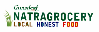 GREENLEAF NATRAGROCERY LOCAL HONEST FOOD logo
