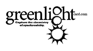 GREENLIGHTCARD.COM CAPTURE THE CHEMISTRY OF SYNCHRONICITY. logo