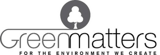 GREENMATTERS FOR THE ENVIRONMENT WE CREATE logo
