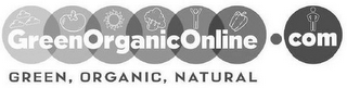 GREENORGANICONLINE.COM GREEN, ORGANIC, NATURAL logo