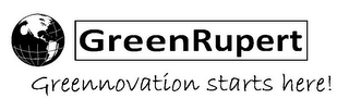 GREENRUPERT GREENNOVATION STARTS HERE! logo