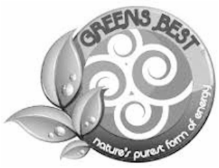 GREENS BEST NATURE'S PUREST FORM OF ENERGY logo