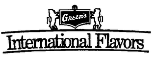 GREEN'S INTERNATIONAL FLAVORS logo