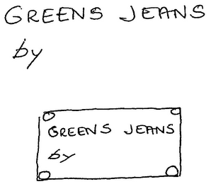 GREENS JEANS BY logo