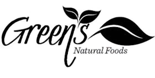 GREEN'S NATURAL FOODS logo