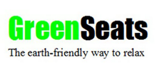 GREENSEATS THE EARTH-FRIENDLY WAY TO RELAX logo