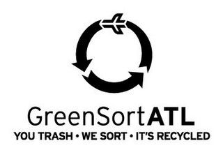 GREENSORTATL YOU TRASH WE SORT IT'S RECYCLED logo