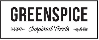 GREENSPICE INSPIRED FOODS logo
