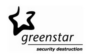 GREENSTAR SECURITY DESTRUCTION logo