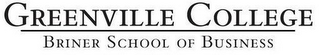 GREENVILLE COLLEGE BRINER SCHOOL OF BUSINESS logo