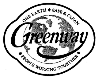 GREENWAY ONE EARTH SAFE & CLEAN PEOPLE WORKING TOGETHER logo