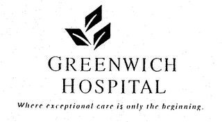 GREENWICH HOSPITAL WHERE EXCEPTIONAL CARE IS ONLY THE BEGINNING. logo
