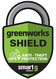 GREENWORKS SHIELD 4G GPS ANTI-THEFT PROTECTION SMARTG CONNECT logo