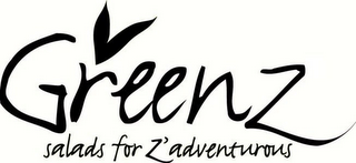 GREENZ SALADS FOR Z'ADVENTUROUS logo
