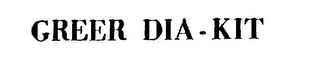 GREER DIA-KIT logo