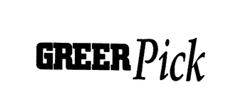 GREER PICK logo