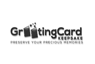 GREETING CARD KEEPSAKE PRESERVE YOUR PRECIOUS MEMORIES logo
