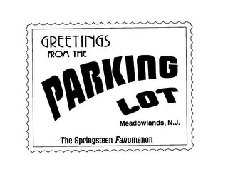 GREETINGS FROM THE PARKING LOT logo