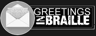 GREETINGS IN BRAILLE logo