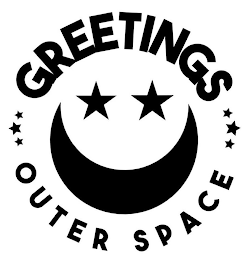 GREETINGS OUTER SPACE logo