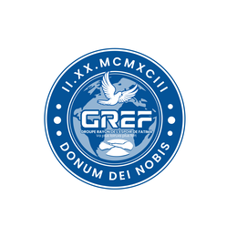 GREF GROUPE RAYON DE L'ESPOIR DE FATIMA VA PLUS LOIN, VA PLUS FORT DONUM DEI NOBIS II.XX.MCMXIII logo