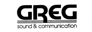GREG SOUND & COMMUNICATION logo