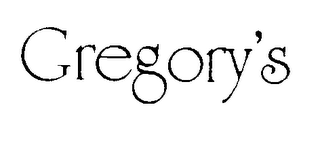 GREGORY'S logo