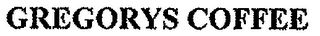 GREGORYS COFFEE logo