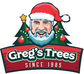 GREG'S TREES SINCE 1985 logo