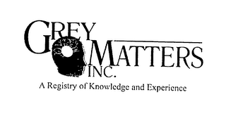 GREY MATTERS INC. A REGISTRY OF KNOWLEDGE AND EXPERIENCE logo